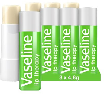 Vaseline Lip Therapy Aloe Vera | Getönter Lippenbalsam mit Vitamin E (3 x 4,8g)
