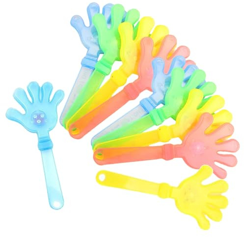 Dcaknri 10pcs Clappeurs À Main Illuminés pour Les Fêtes du Soir L'événement Light Up Clap Hands Toy Music Festivals Festivals Party