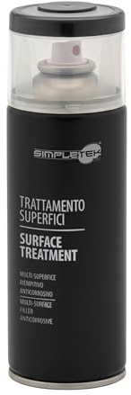 SIMPLETEK - Smalto Antiruggine Per Metalli Spray Nero Trattamento Superfici Anti Ruggine V400Past12 400ml (1 pezzo)
