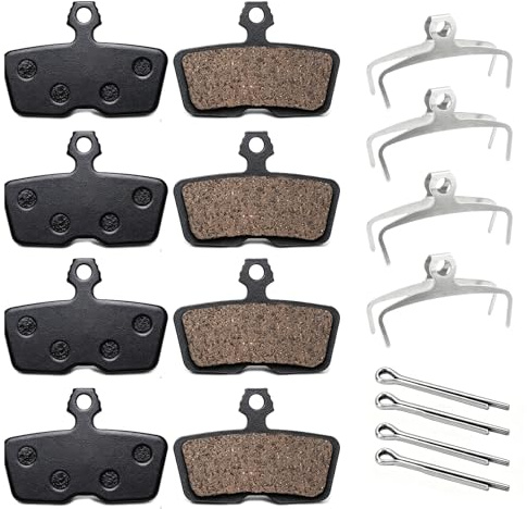 Juego de 4 pares de pastillas de freno para SRAM Avid Code R RS RSC Guide RE G2 RE DB8 Motive pastillas de freno de disco semimetalico cerámicas sinterizadas, potencia de frenado estable seco húmedo