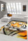 Traum Teppich Designerteppich Moderner Teppich Wohnzimmerteppich Tiger Orange Creme Schwarz, Größe 200x290 cm