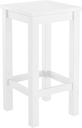 Erst-Holz Weißer Barhocker Tresenhocker Kiefer Massivholz wählbar in 60 cm oder 80 cm V-90.71-44-45W, Länge:60 cm