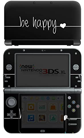 DeinDesign Skin kompatibel mit Nintendo New 3DS XL Folie Sticker Statement Sprüche Glück