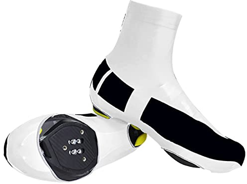 XJST Cubiertas De Zapatos Cubiertas Impermeables, Abarcazo De Bicicletas A Prueba De Viento, Ropa para Hombres para Hombres para Ciclismo, Senderismo, Pesca, Escalada,Blanco,L