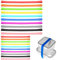 Keboyoe 20 Stück 10 Farben Silikon Gummibänder Verpackung Kreuzbänder Gummibänder Breit 10mm Bunte Elastisch Silikon Kreuzbänder für Bücher,Taschen Verpackungen,Küchenutensilien(Zwei Größen)