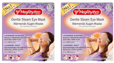 MegRhythm Wärmende Augenmasken - Vorteilspack - 2x 5 Masken - Entspannung für die Augenpartie - Ursprünglich aus Japan stammende Wohlfühlmethode, 1 stück (1er Pack)