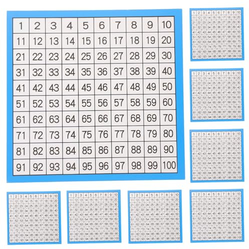 iplusmile 10feuilles Tableau Numérique Éducatif Lot Mathématiques Accessoire Pédagogique Pour École Et Maison Pour Apprentissage Compte Continu