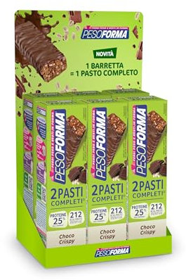 Pesoforma - Pesoforma Barrette 2 Pasti Completi Gusto Choco Crispy 2 Pezzi - 988830206