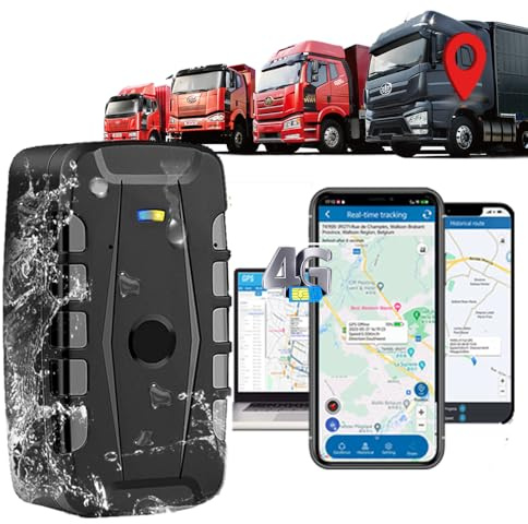 Tracker GPS 4G Traceur GPS Voiture 20000MAH Gestion de Flotte avec Aimant App Gratuite, Localisateur GPS Suivi et Positionnement Traqueur GPS avec Alerte Geofence Étanche, Très Longue Veille TK918