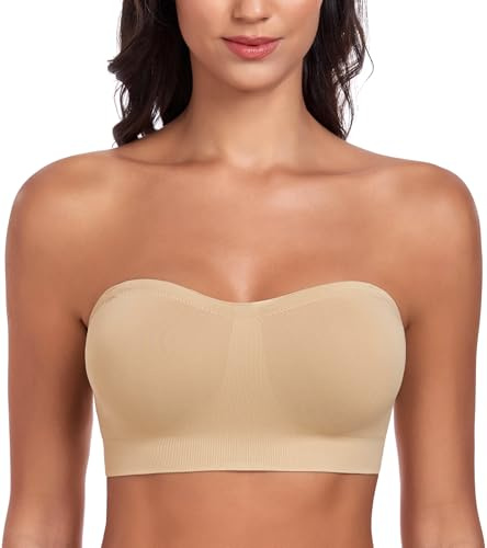 DotVol Mujer Sujetador extraíble sin Tirantes ni Aros con Silicona Antislip