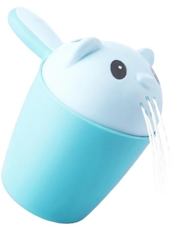 Vaso para lavar el baño, taza para lavar el bebé, champú, lavavajillas en cascada con mango ergonómico, para lavar el cabello al bañarse