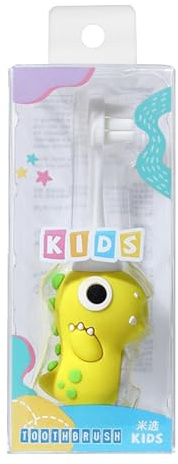 Dreuhuing Spazzolino da denti morbido per bambini, spazzolino da denti per bambini dinosauro, Spazzolino da denti per bambini sicuro e innocuo Spazzolino da denti per addestramento per bambini a