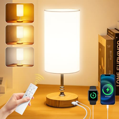 SAD Lamp,10000 Lux UV-Free Sun Light Therapy Lamp with Remote,360°Omni Lighting,3 Colour & 5 Brightness Levels,USB-C/A Charging, Timer Memory Function for Home Office,Mood & Sleep Support (wood grain)