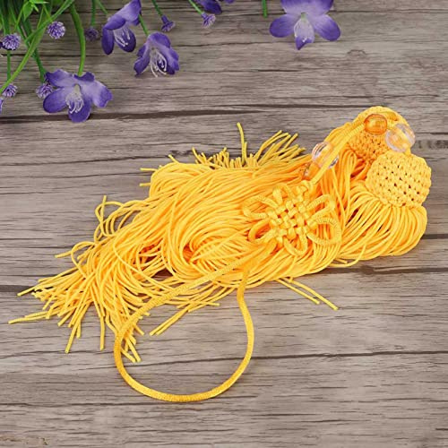OEBUAFI Kung Fu Sword Tofs Ice Silk Smooth Material Taiji Sword Accessory för Taiji -entusiaster, 2 Färger för Gym/personligt Bruk (gul dolk)
