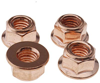 12x M8 Auspuffkrümmer Mutter Kopfbolzen Mutter Kupfer Sechskantmutter Messing für BMW E30 3 Serie