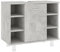vidaXL Badezimmerschrank Unterschrank Badschrank Waschbeckenunterschrank Waschtischunterschrank Badmöbel Betongrau 60x32x53,5cm Holzwerkstoff