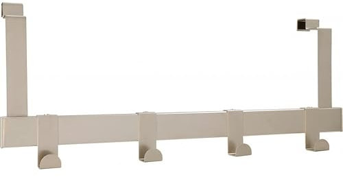 SIRO Türgarderobe Brieselang, Druckguss matt vernickelt, 404 mm x 77 mm x 153 mm, 2569-404ZN4V1K