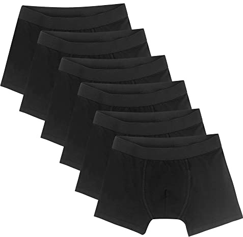 6 Pezzi Boxer Bambino Ragazzi Misto Ragazzo Mutande Biancheria Intima da Ragazzo in Cotone, Boy Boxer Bambino in Cotone Calzoncini 1603