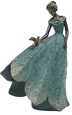 Guichifun Collection de Statues de fées pour décoration de la Maison – Ange en Forme de Feuille en résine, Cadeaux de Jardinage pour Femmes, Statues pour Jardin, intérieur ou extérieur, Figurines de