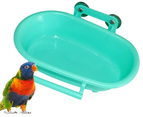 Box Doccia per pappagalli, Vasca per Uccelli per Gabbia,Vasca da Bagno con Gabbia per Appendere Box Doccia per Pappagallo | Gabbia Portatile per Vasca da Bagno, Doccia, per parrocchetti di