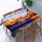 YOIUE Tischdecke Rechteckig Abwaschbar,St. Augustine Florida Berühmte Brücke der Löwen Verträumter Sonnenuntergang Majestätis,Table Cloth für Küche,Esstisch,Couchtisch,Parteien,Abendessen137 x 183 cm
