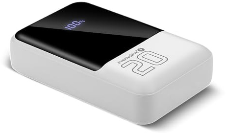 everActive Energy Bank EB-20Q powerbank 20 000 mAh 22,5 W – PD3.0 PPS QC4+ – USB-C & 2X USB-A – LCD-skärm – genomströmning – 318 g – transportläge