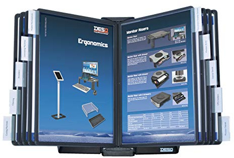 Desq® Bordsvisningsbord set | metallfot | 10 displaytavlor