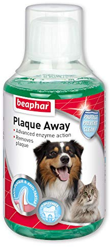 Beaphar - Plaque Away Drinking Water Additive - Dental Care for Dogs & Cats - Fights Bad Breath - Helps Reduce Plaque Build-up - 250ml