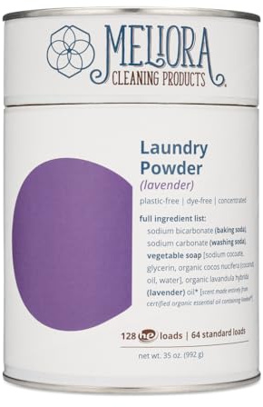 Meliora Cleaning Products Laundry Powder Detergent (128 HE Loads), Lavender