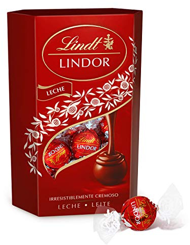 Lindt Lindor Bombones de Chocolate con Leche - Aprox. 16 bombones, 200 g, pack de 2