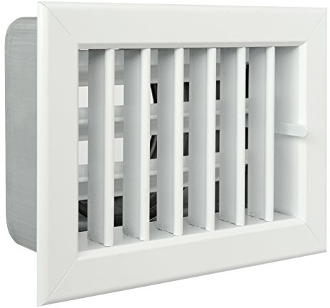 La Ventilazione GCSIB1813100 Griglia Incasso per Camini, Alluminio Verniciato Bianco, 180 x 130 mm