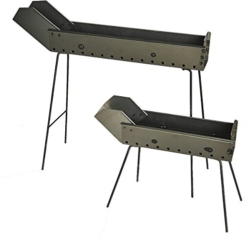 Barbecue arrosticini fornacella in ferro 100 cm con piedi pieghevoli e becco prodotta in Abruzzo