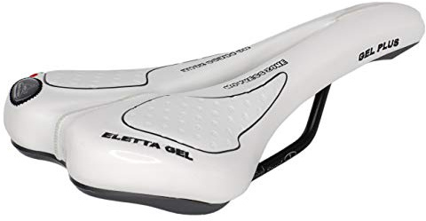 Selle montegrappa pour vélo de course VTT randonnée unisexe mod. SM Eletta Gel 1150 Made in Italy Couleur Blanc
