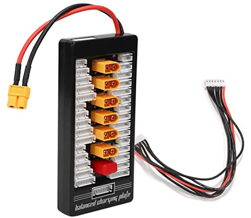 WANGCL RC XT60 Parallel Charging Board Balance Charger Expansion XT60 Plug Compatible with 2-6S LiPo Batteries