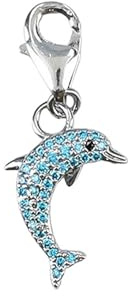 Depesche 11785-082 Charms Express Yourself - Pendentif pour Collier et Bracelet, Dauphin, argenté, comme Petit Cadeau