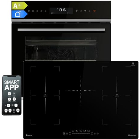 60cm Horno electrico empotrable EB8319PHC + 77cm Placa induccion IH87705FZ | Función Pizza | Parrilla | Aire circulante | Aire caliente | SET8319PHCIH77FZ