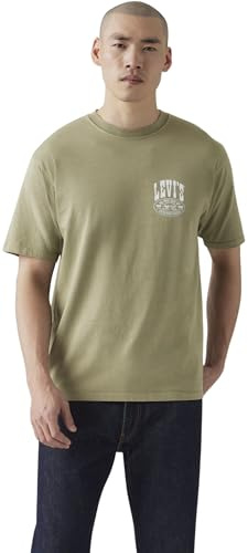 Levi's Uomo T-Shirt Graphic Vintage in Cotone con Stampa, Verde (Concert Tee Deep LIC), S