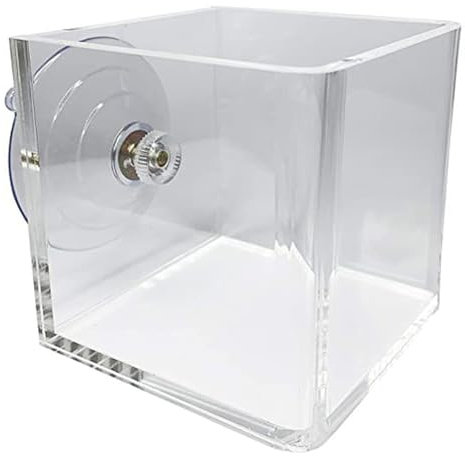 Fioriera da finestre trasparente fioriera da finestre scatola di aspirazione acrilica piantatrice fai -da -te decorativa fioriera chiara per balcone per ufficio, quadrato..