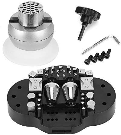 LOCADENCE Mordaza de Bola, Rotación Hemisférica de 360°, Bloque de Grabado Profesional para Joyería con 33 Piezas de Accesorios, Herramienta de Procesamiento de Engaste Multiuso