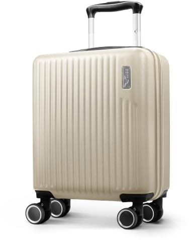 LUGG 15inch Vacay Suitcase ABS Luggage, Aluminium Trolley Handle, 360° Spinner Wheels, Water-Resistant & Durable Material - Airline Compatible (45 x 20 x 33cm)