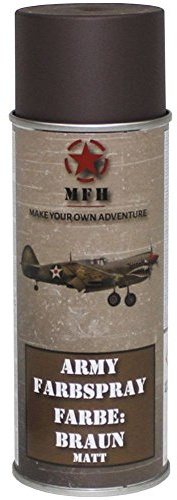 Armeeverkauf BW Army Farbspraydosen Sprühfarbe Armeelack 400ml DS Braun matt