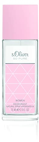 S.Oliver SO PURE Deodorante spray naturale da donna, 75 ml