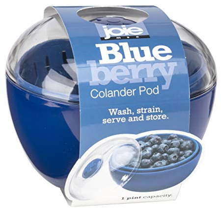 Joie 31820 Kitchen Gadgets Berry Colander Pod Wash, Strain, Serve & Store, ABS, Blueberry