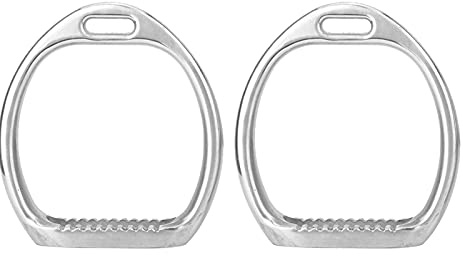 HEEPDD Children Stirrups for Saddle Safety, Lightweight Aluminum Stirrups for Kids Durable Die-Cast Iron Horse Saddle Accessories for Young Riders