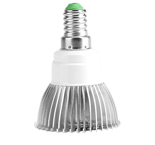 Ymiko Bombilla LED de luz de planta de espectro completo de 18 W para plantas de interior, hortalizas de invernadero, suculentas hidropónicas, plántulas orgánicas, 18 LED E27/E14/GU10(E14)