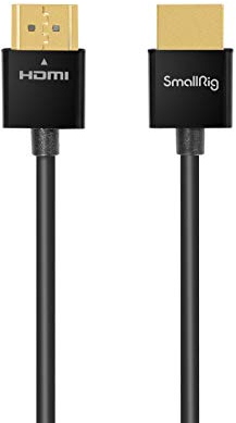 SMALLRIG Câble HDMI 4K Ultra 55 cm pour appareil photo moniteur (55 cm/21,65) - 2957B