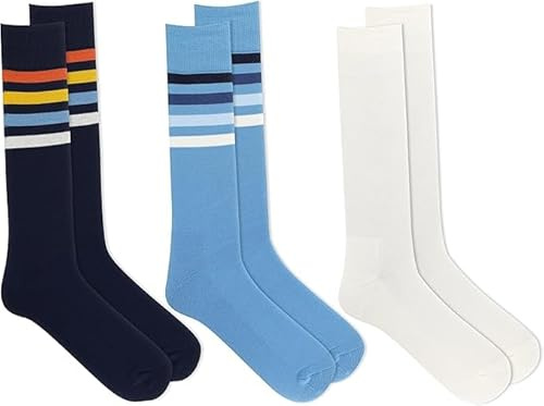 Chaps Lot de 3 paires de chaussettes rembourrées décontractées pour homme - Design classique avec mélange extensible, Vichy, 6-12