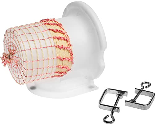 AlcoFermBrew Tubo applicatore Rete Carne per Rete Carne + Rete per Carne da 3m - Tubi in plastica per reti Elastiche per cnfezionare salumi e arrotolati di Carne | Tubo con ogiva