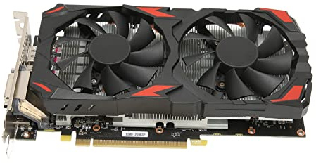 Carte Graphique, Carte Graphique de Jeu RX 580 8 Go GDDR5 256 Bits avec 2 Ventilateurs de Refroidissement, 16 Cartes Graphiques PCI Express 3.0 pour PC de Jeu