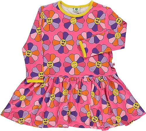 Småfolk flickor Dress Ls. Flower Klänning